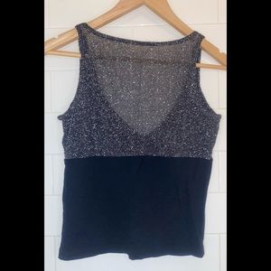 Gilmar Metallic Knit Camisole Top – Made in Italy